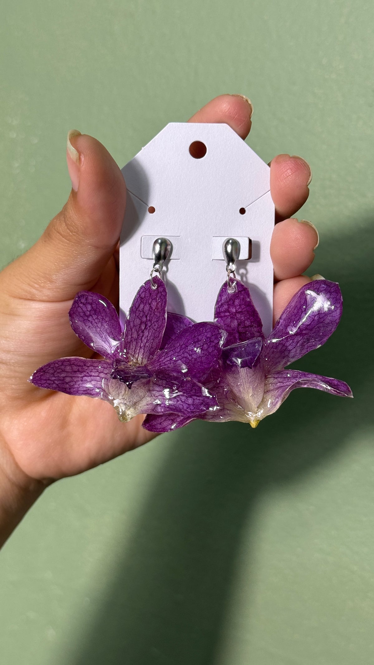 Earring purple