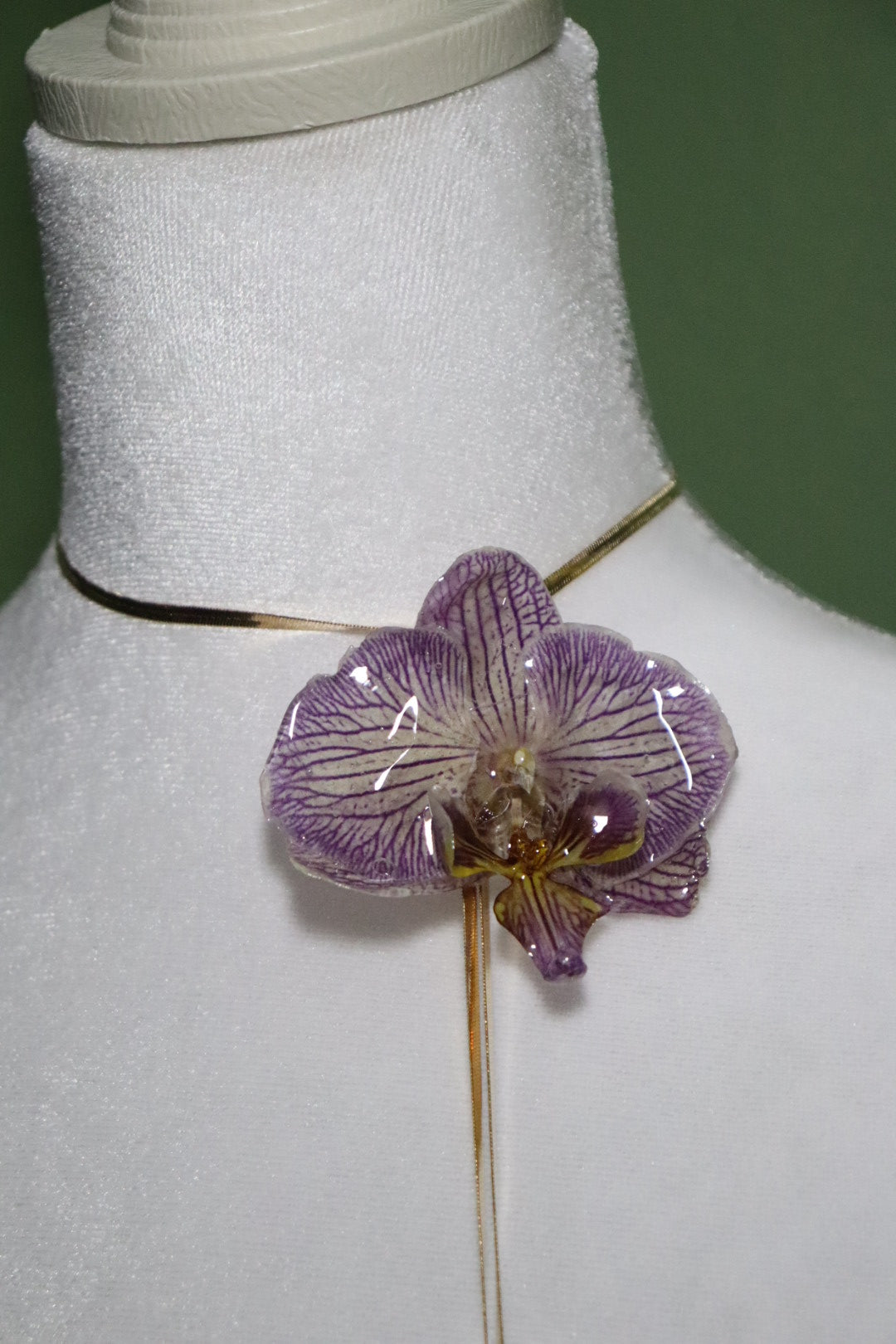 Purple Y necklace