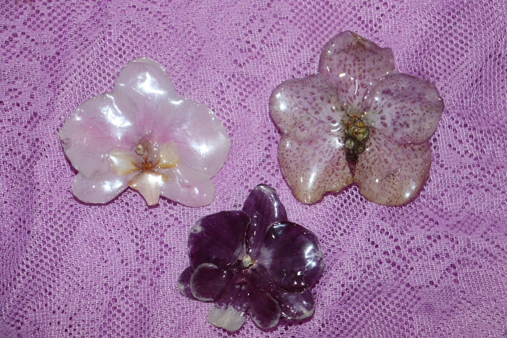 Hair clips 🌟 (pink flower)