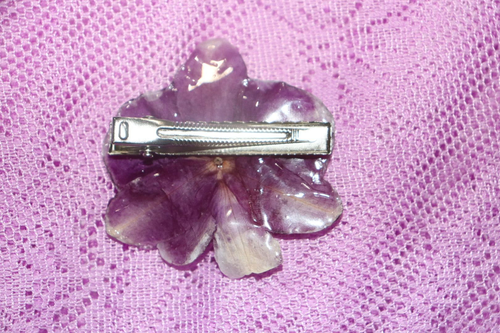 Hair clip 🌟 (purple orchid)