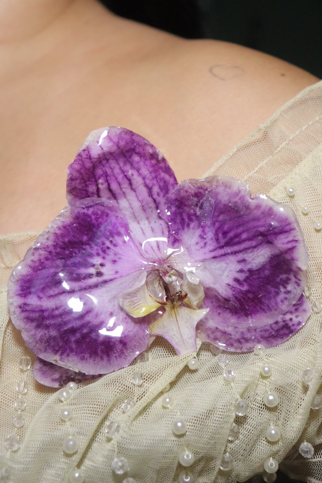 Purple hair clip 🌸
