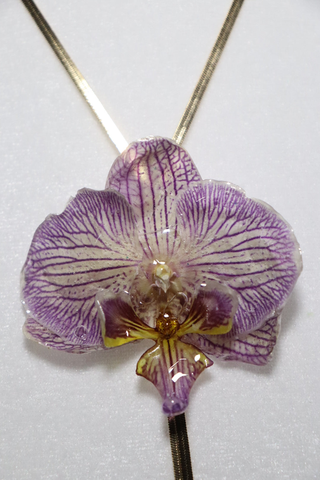 Purple Y necklace