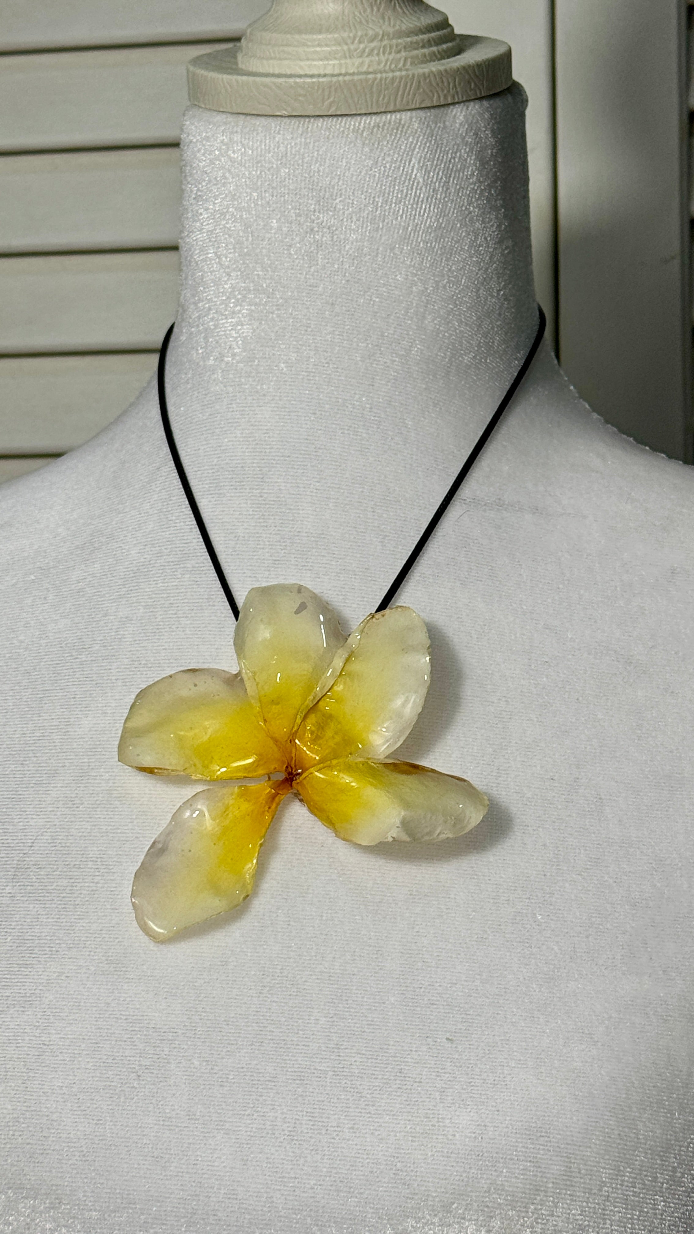 Necklace black cord 5
