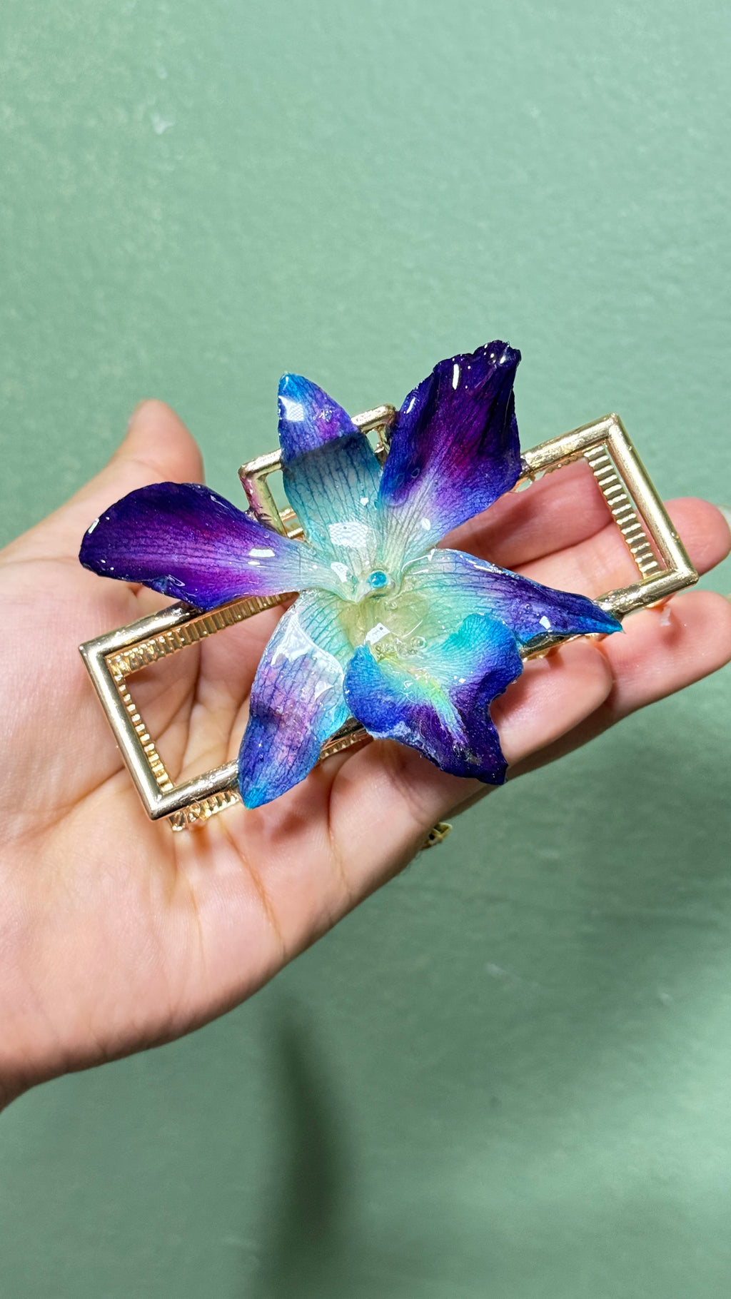 Blue hair claw