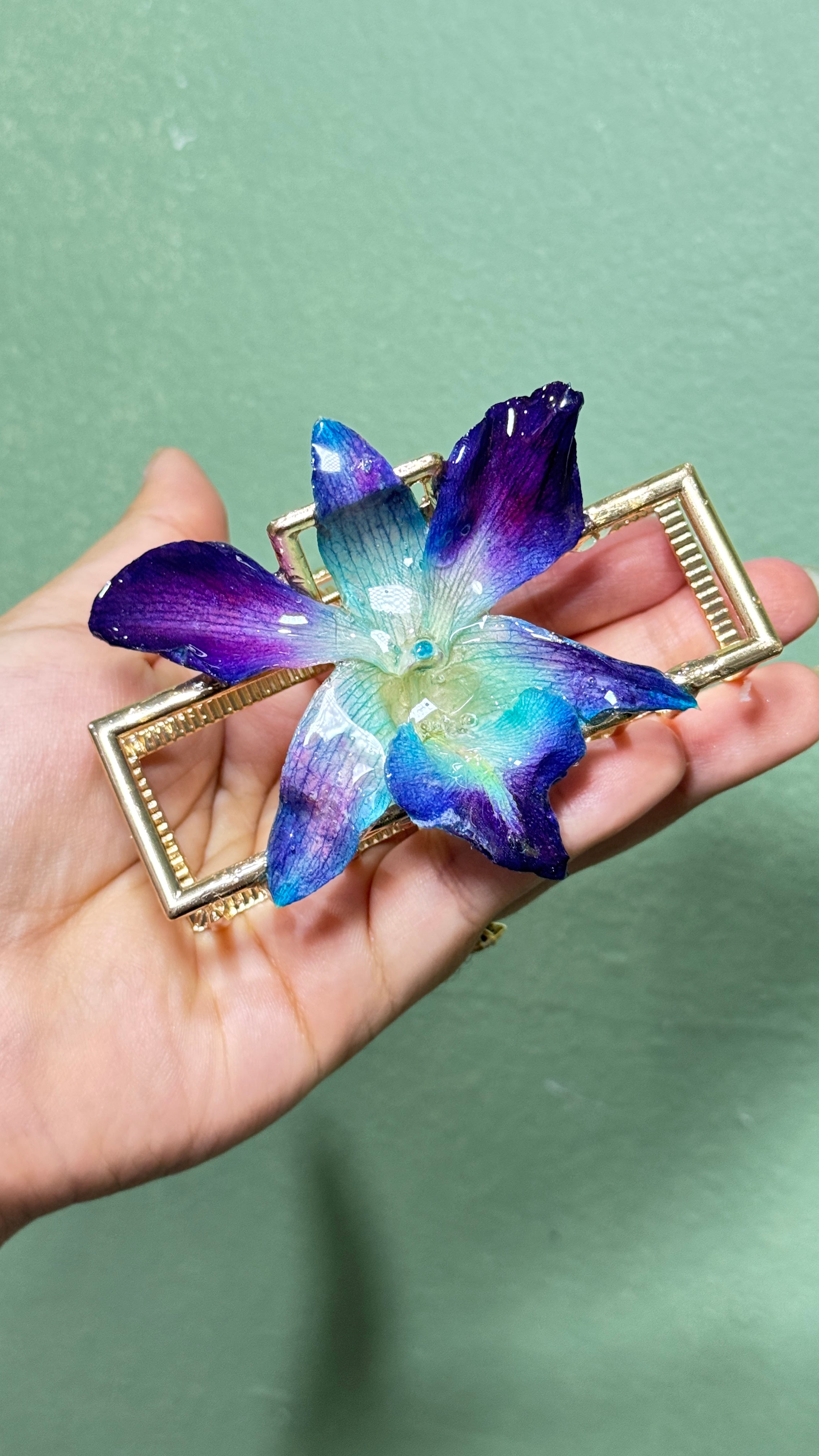 Blue hair claw
