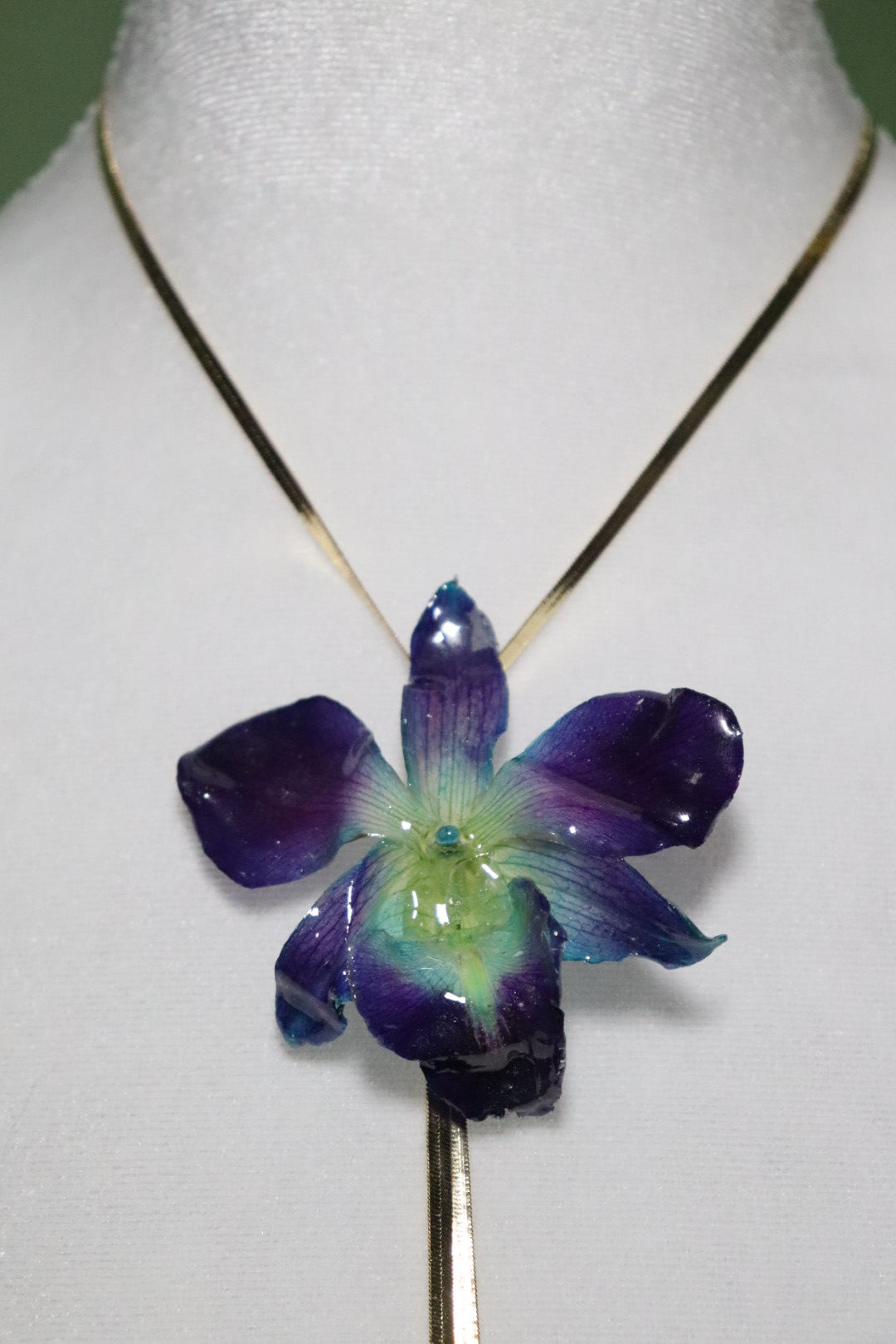 Blue Y Necklace