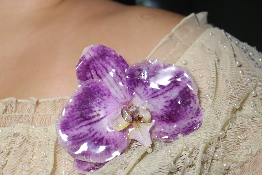 Purple hair clip 🌸
