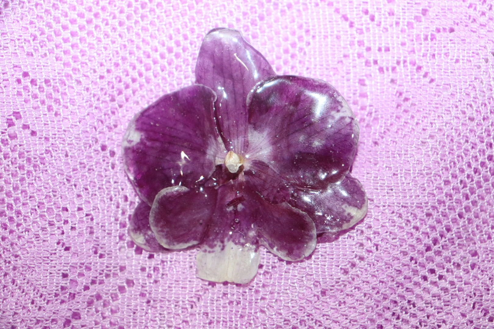 Hair clip 🌟 (purple orchid)