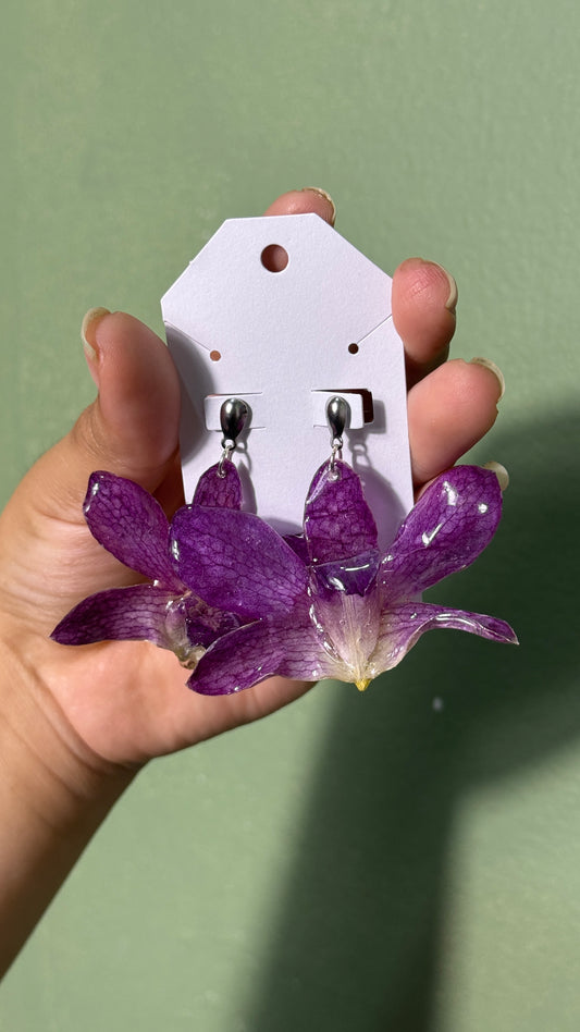 Earring purple