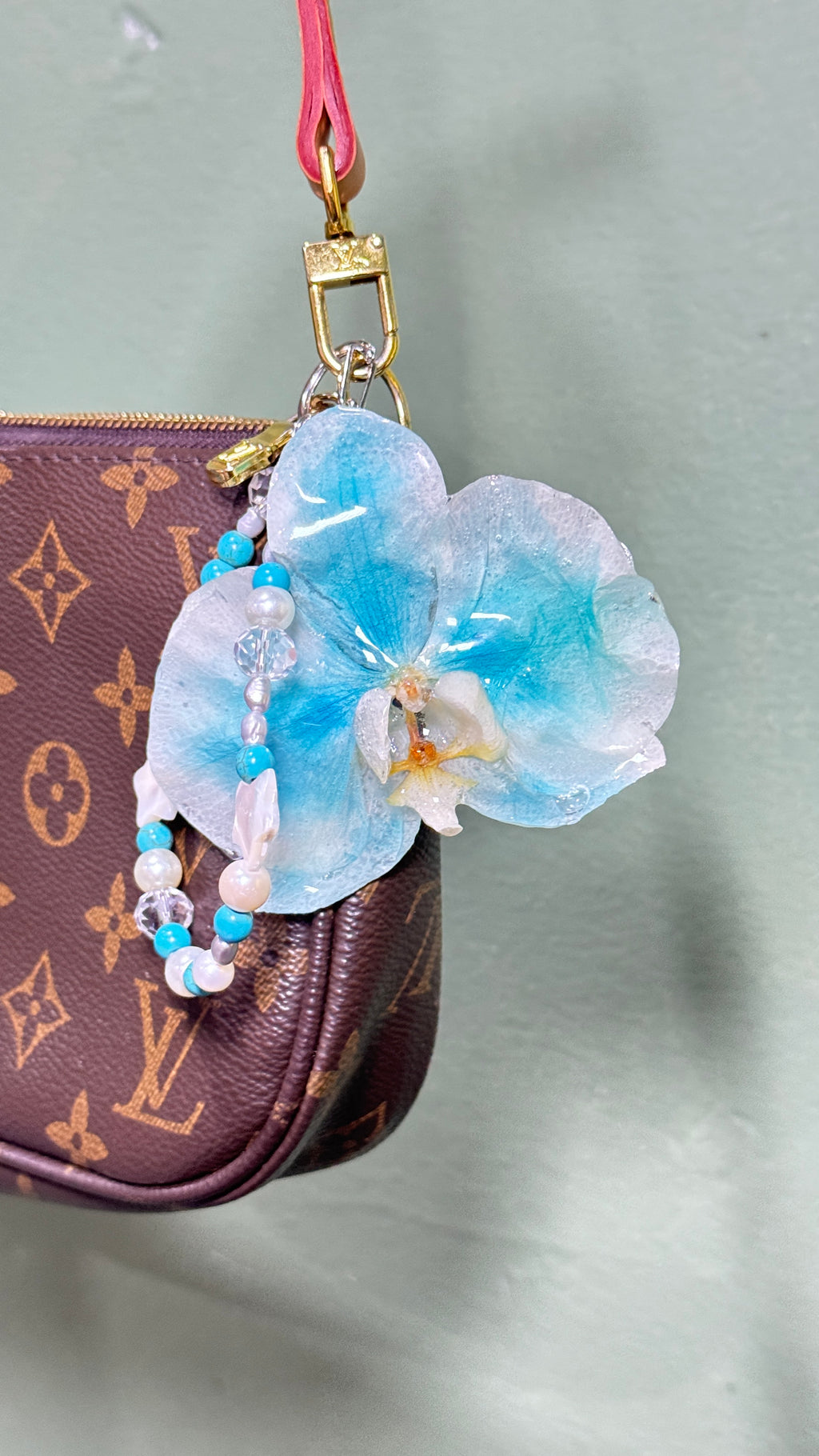 Blue keychain