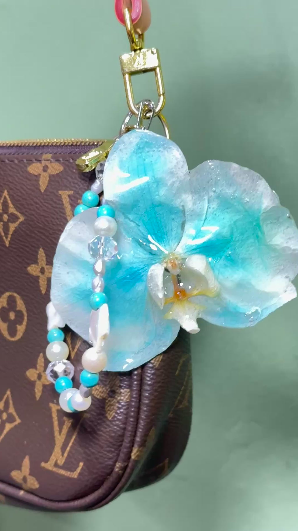 Blue keychain